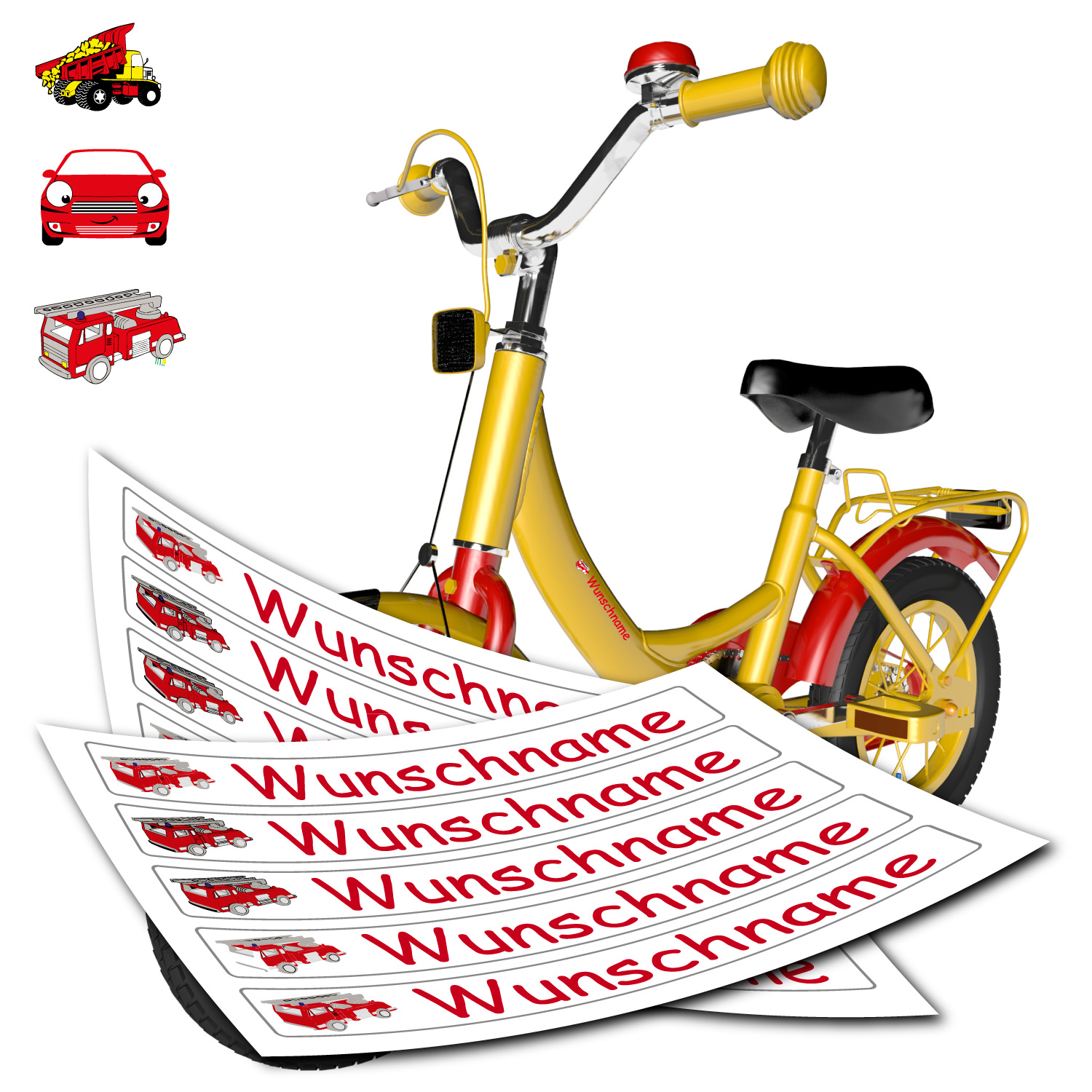 Aufkleber Hochstuhl, Sticker mit Namen, personalisiert, Beschriftung  Fahrrad, Namensaufkleber, Kinderstuhl, Geschenk, Lernturm - .de
