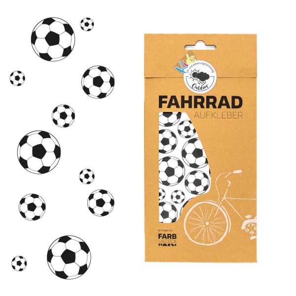 Fussball Fahrrad Aufkleber